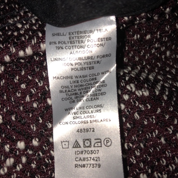 NWT! Ann Taylor Factory Mauve Tweed Pencil Skirt - Picture 6 of 6